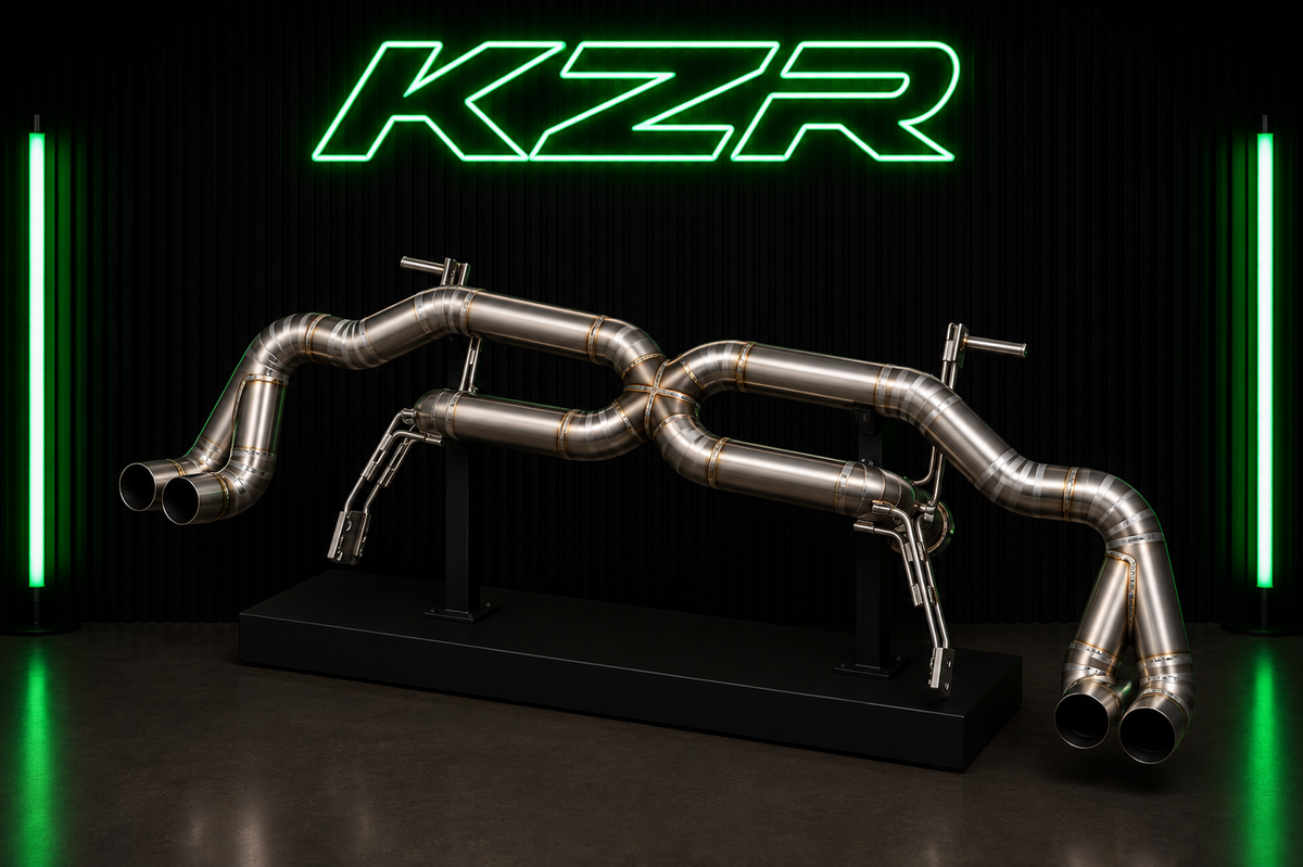 Audi R8 V8 catback-avgassystem i titan