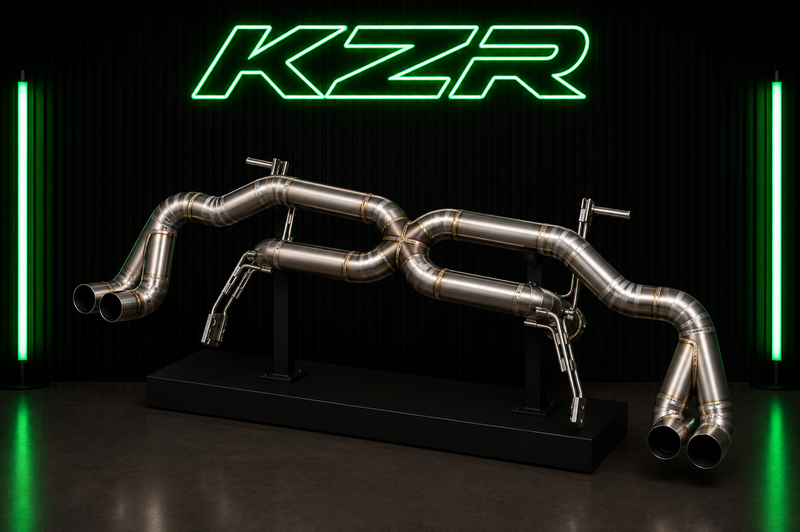 Audi R8 V8 catback-avgassystem i titan