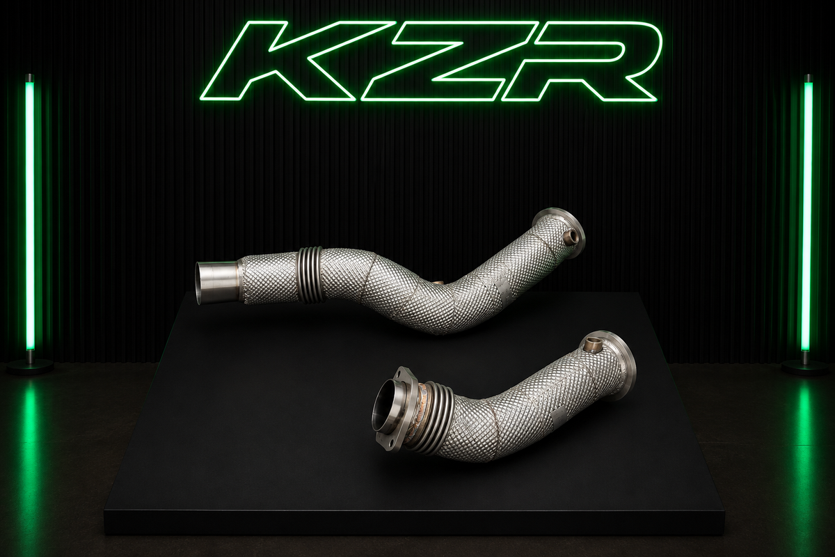 BMW M3/M4 F8X – Catless Downpipes med Värmeskydd