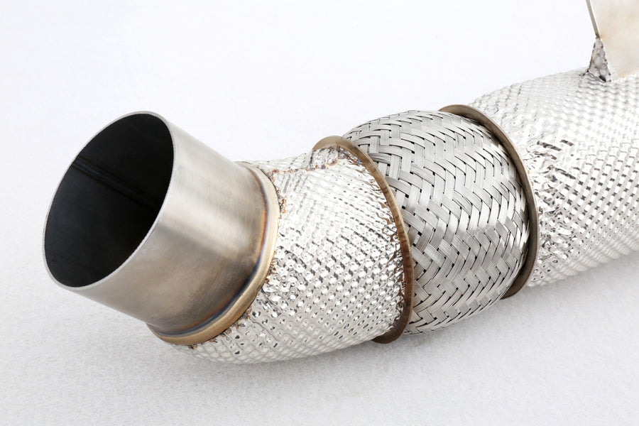 Toyota Supra A90/A91 – downpipe utan katalysator med värmeskydd