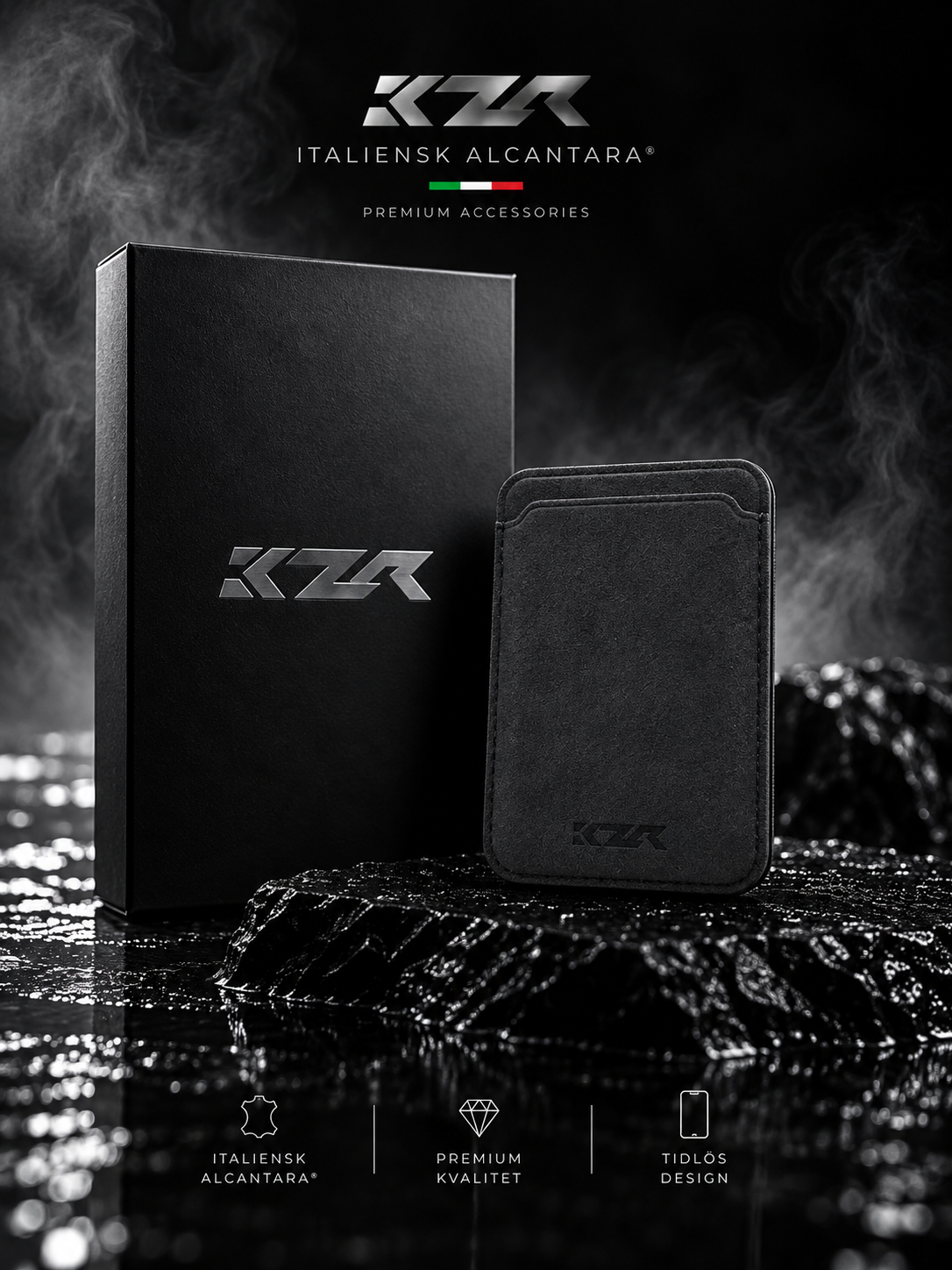 KZR MagSafe-korthållare i Alcantara®