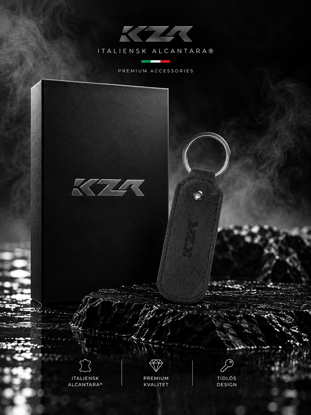 KZR Nyckelhållare i Alcantara®