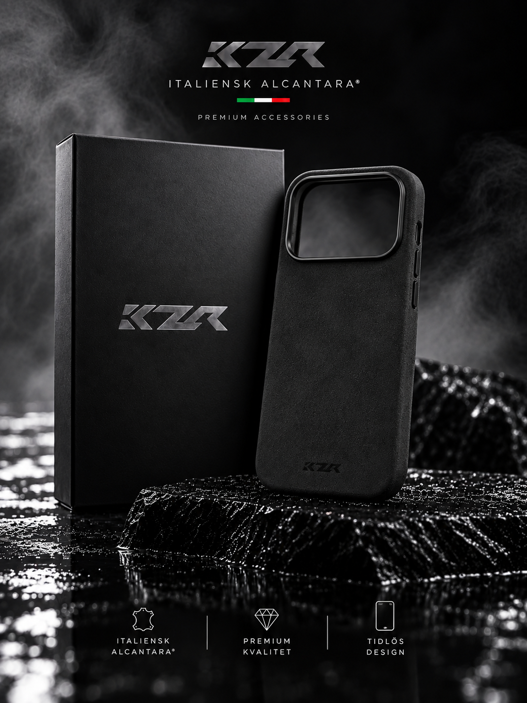 KZR iPhone-skal i Italiensk Alcantara®